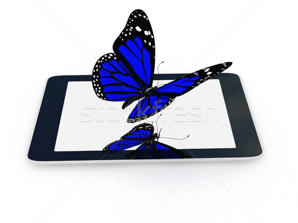 butterflies on a phone Stock photo © Guru3D