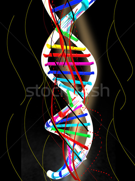 DNA structure model background  Stock photo © Guru3D