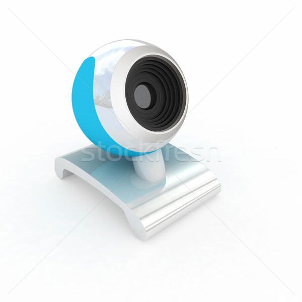 Stock fotó: Webkamera · fehér · internet · technológia · háló · kommunikáció