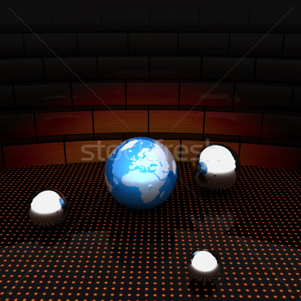 Toprak top ışık yol 3d render Stok fotoğraf © Guru3D