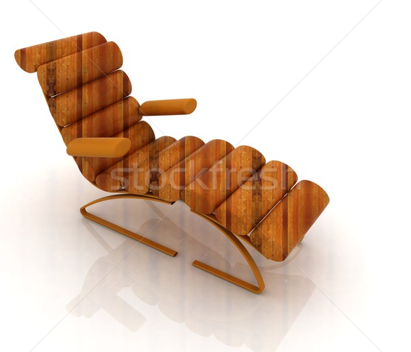 Comfortable wooden Sun Bed Stock photo © Guru3D