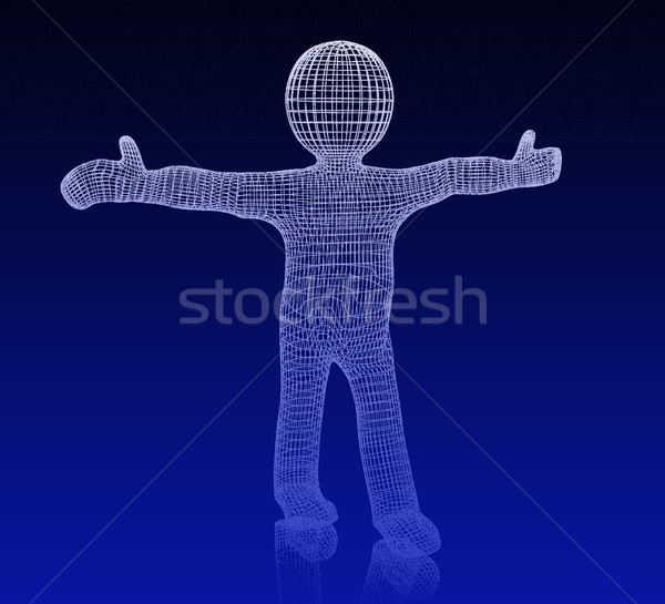 Uomo 3d medici icona 3D uomo bianco cross Foto d'archivio © Guru3D