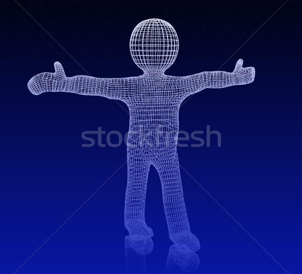 3d man médicaux icône 3D homme blanc croix [[stock_photo]] © Guru3D