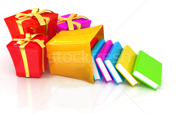 Meilleur cadeau bon livre rendu 3d anniversaire [[stock_photo]] © Guru3D