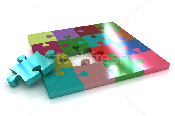 Puzzle wzór streszczenie tle wsparcia gry Zdjęcia stock © Guru3D