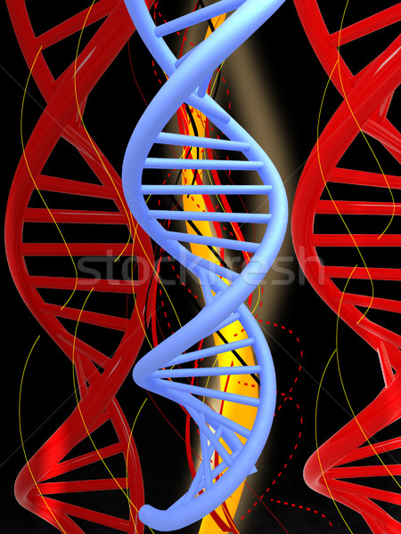 DNA structure model background  Stock photo © Guru3D