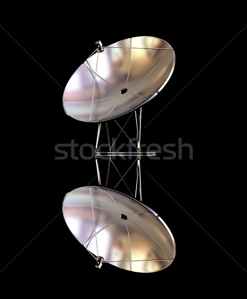 Stock photo: SAT isolated on black background 