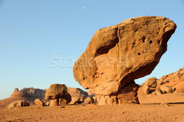 Balanced Boulder below Vermilion Cliffs  Stock photo © gwhitton