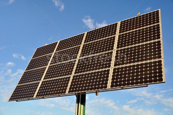 возобновляемый энергии панель небе строительство Сток-фото © gwhitton