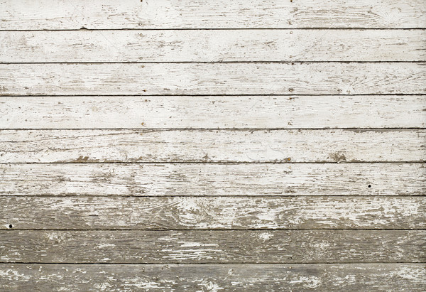 Old rustic white plank barn wall Stock photo © Habman_18