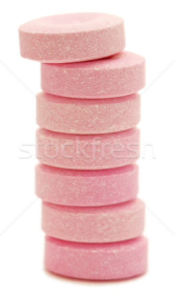 Stack of pink antacid tablets. Stock photo © Habman_18