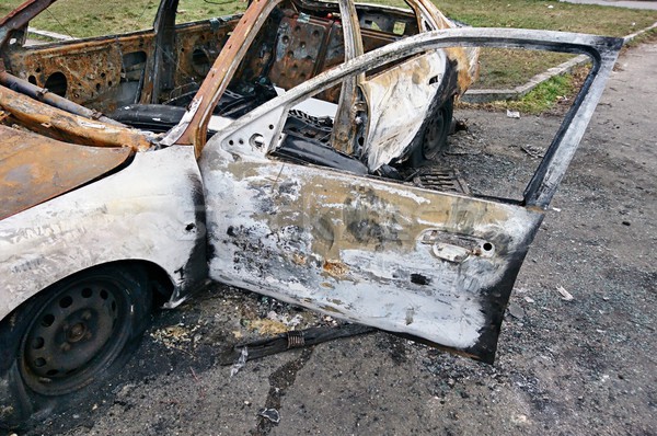 Burned out car Stock photo © hamik