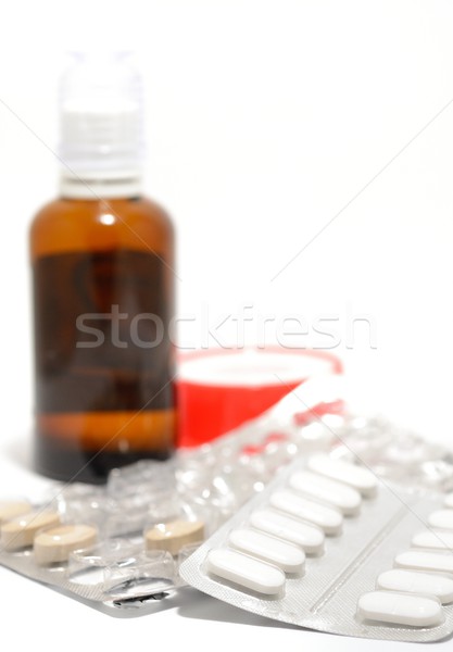 Faible autre médicaux médecine groupe bouteille Photo stock © hamik