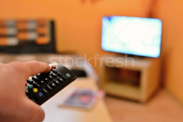 Switching the TV Stock photo © hamik