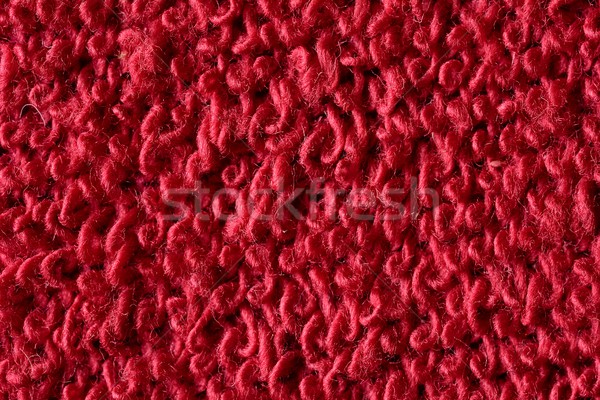 Red knitted fabric macro Stock photo © hamik