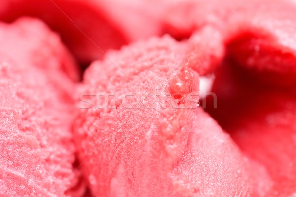 Framboos ijs sorbet vruchten Stockfoto © hamik
