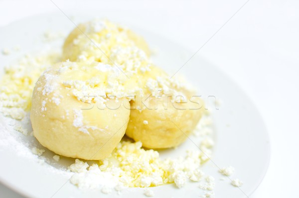 Vruchten kaas suiker gesmolten boter witte Stockfoto © hamik