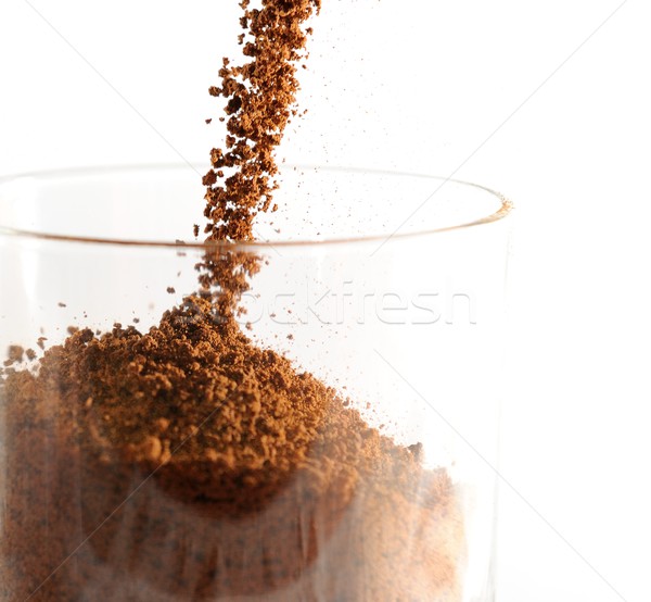 Kahve görüntü kahverengi neskafe Stok fotoğraf © hamik