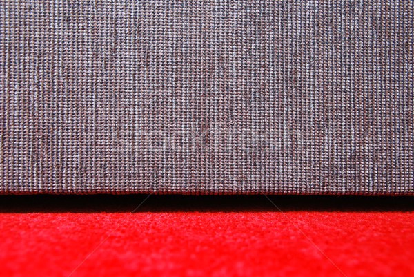 Vörös szőnyeg kanapé részlet szürke absztrakt otthon Stock fotó © hamik