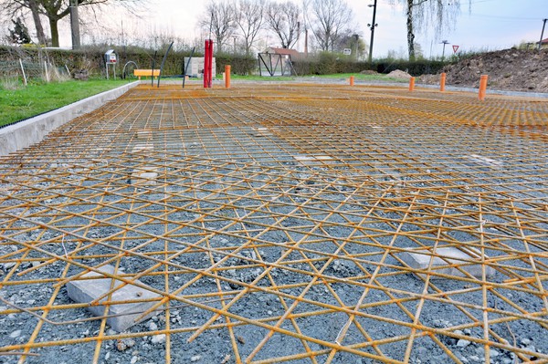 Ev yeni tel hazır beton Stok fotoğraf © hamik