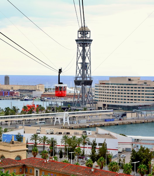 Port Cable Car in Barcelona Stock photo © hamik