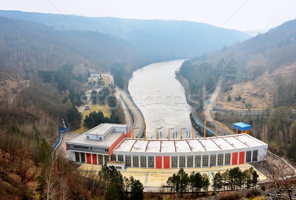 Hydroelectric Power Station on the Dalesice Dam Stock photo © hamik