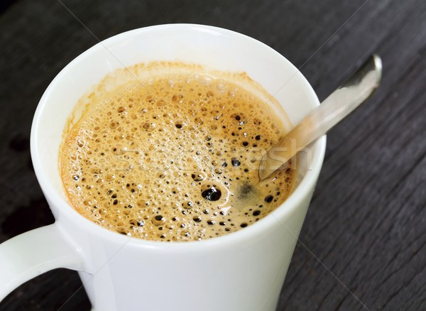 чашку кофе Top мнение белый Кубок коричневый Сток-фото © hamik