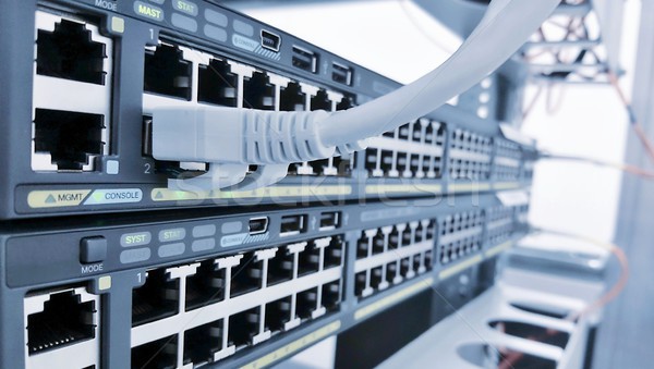 Ethernet hálózat konnektivitás folt kábel kapcsoló Stock fotó © hamik