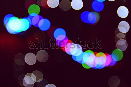 Verschwommen Farben Lichter Farbe bokeh Nacht Stock foto © hamik