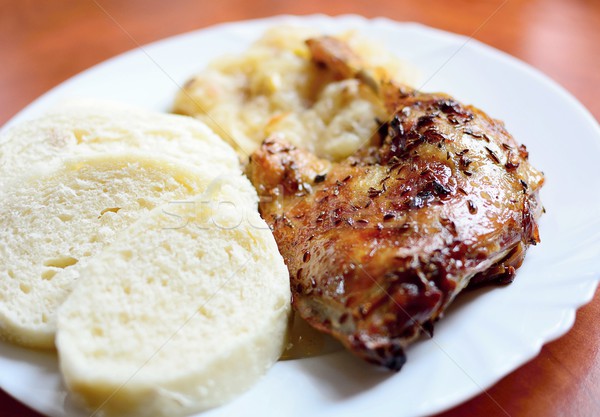 Traditional Baked Duck Leg Stock photo © hamik