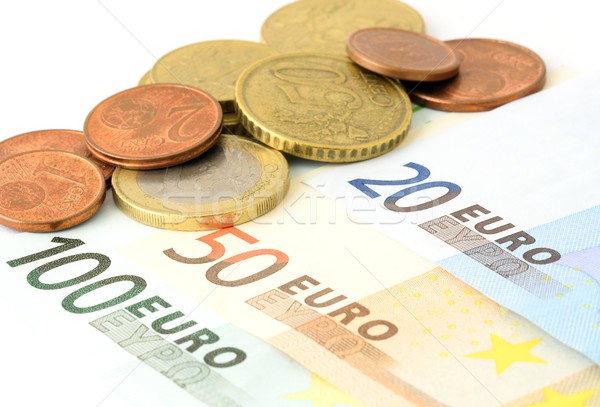 Euros monnaie européenne Union pièces Photo stock © hamik