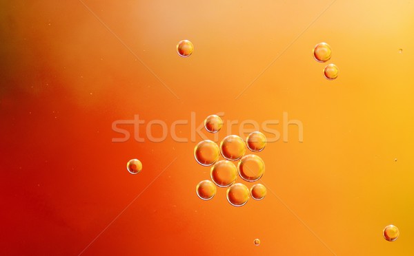 Abstract bolle rosso arancione olio Foto d'archivio © hamik