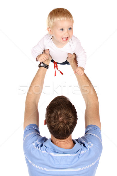 Stock photo: Dad with baby