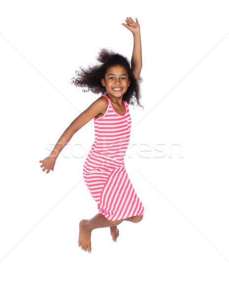 Cute african ragazza adorabile bambino afro Foto d'archivio © handmademedia