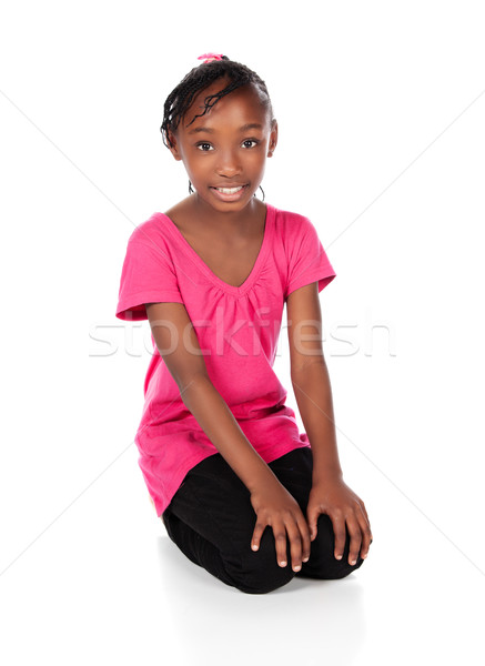 Cute african girl Stock photo © handmademedia