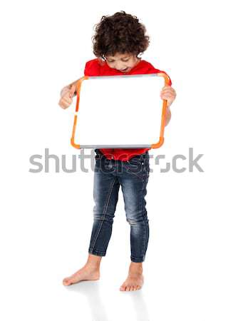 Adorable caucasian girl Stock photo © handmademedia