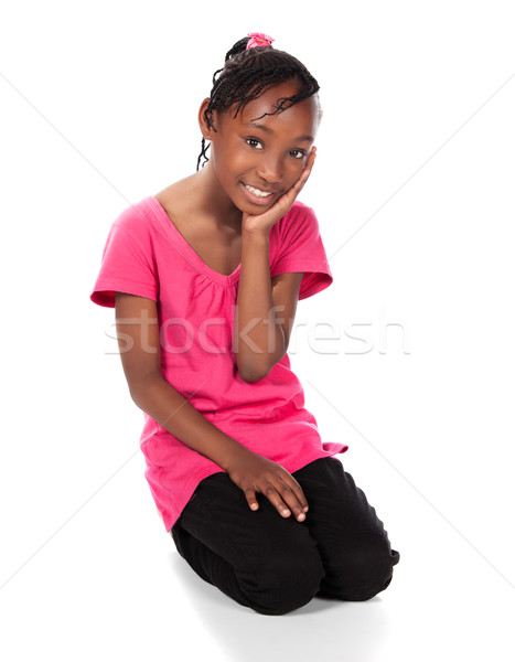 Cute african girl Stock photo © handmademedia