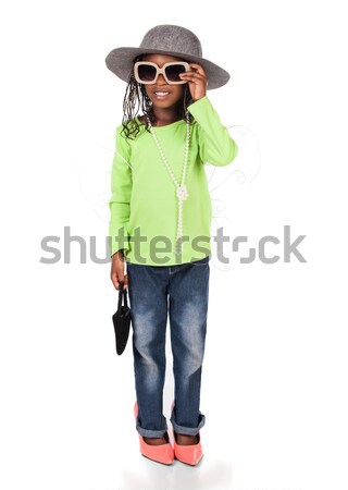 Cute african girl Stock photo © handmademedia