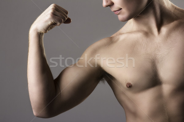 Muscular caucasian man Stock photo © handmademedia