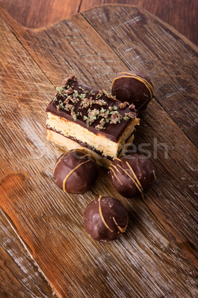 Delicious chocolate desserts Stock photo © handmademedia