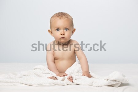 Cute caucasian baby Stock photo © handmademedia