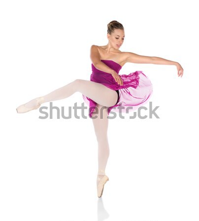 Vrouwelijke balletdanser mooie jonge klassiek schoenen Stockfoto © handmademedia