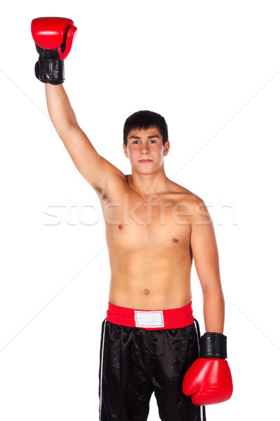 Young male kickboxer Stock photo © handmademedia