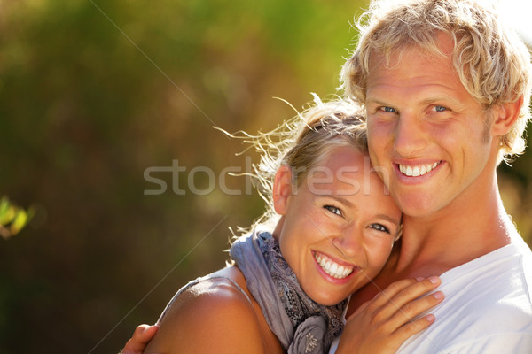 Happy young couple Stock photo © hannamonika