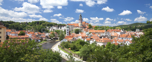 Cesky Krumlov panorama Stock photo © hanusst