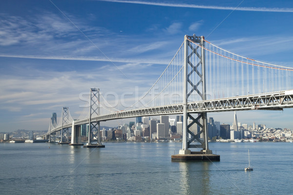 San Francisco and Bay bridge Stock photo © hanusst