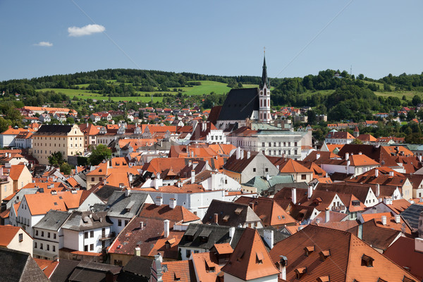 Cesky Krumlov the  St. Vitus Church Stock photo © hanusst