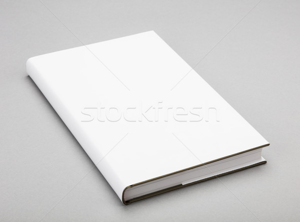 [[stock_photo]]: Livre · blanche · couvrir · bureau · papier · fond