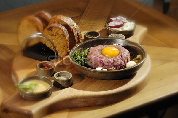 Steak tartar Stock photo © hanusst