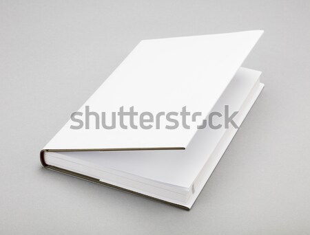 Blank book white cover 5,5 x 8,8 in Stock photo © hanusst